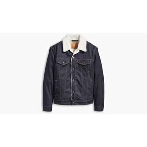 Levi's Women's Sherpa Lined Trucker Denim Jacket Size Blue Jean Size M